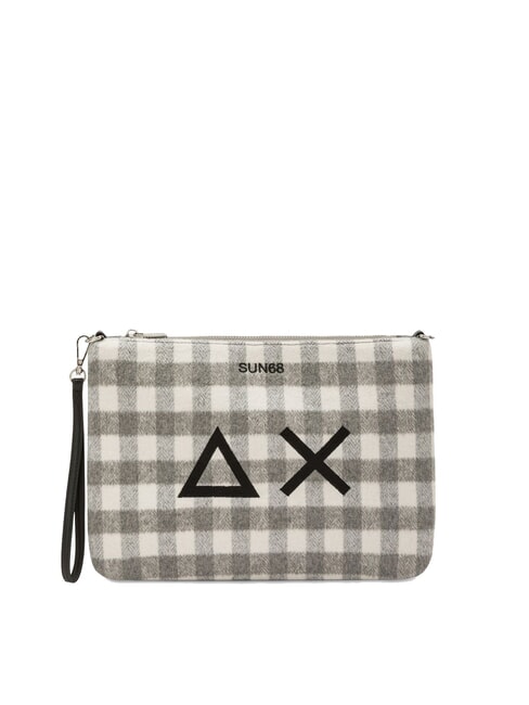 SUN68 TARTAN Clutch mit Polyserin und Schultergurt grummelig - Damentaschen