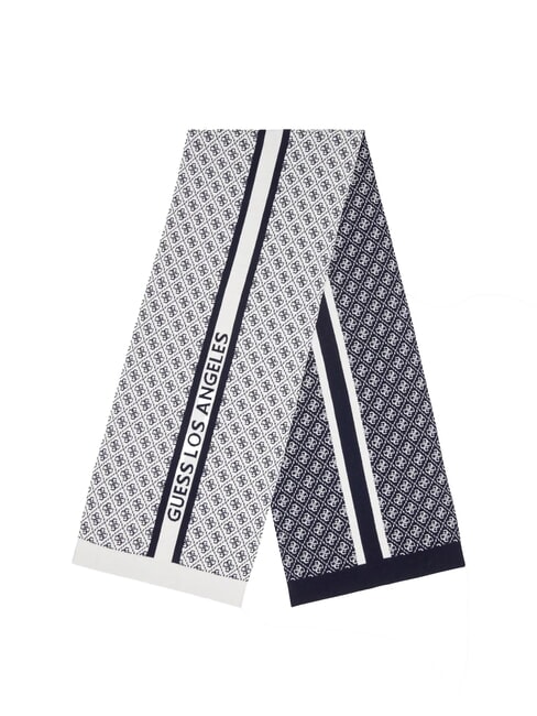 GUESS SEVYN 4G LOGO Schal 4 g Creme und Blau - Schals
