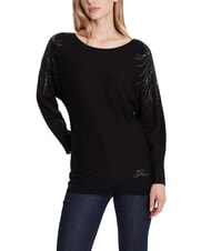 GUESS BAT SLEEVE LORETTA Pullover mit U-Boot-Ausschnitt und lockerer Passform - Damenpullover