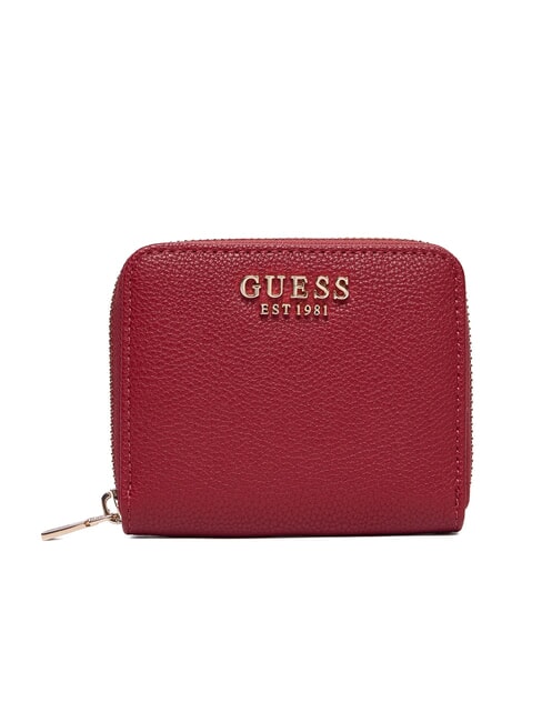 GUESS GREGORIA Kleine Geldbörse mit Rundum-Reißverschluss ROT - Brieftaschen Damen