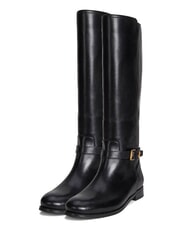 RALPH LAUREN BROOKE TALL 2 Hohe Lederstiefel SCHWARZ - Damenschuhe - 1