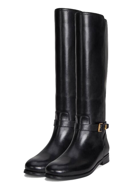 RALPH LAUREN BROOKE TALL 2 Hohe Lederstiefel SCHWARZ - Damenschuhe