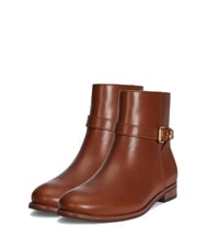 RALPH LAUREN BROOKE 2 Niedrige Lederstiefeletten mit Schnalle - Damenschuhe