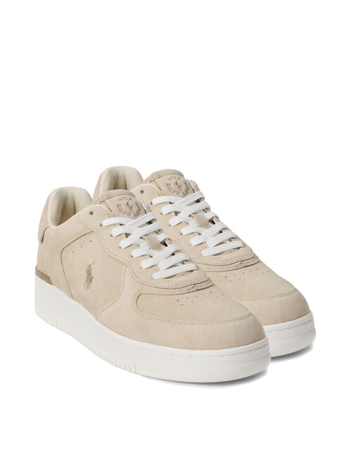 RALPH LAUREN MASTERS COURT Sneakers aus Wildleder Milchshake - Herrenschuhe