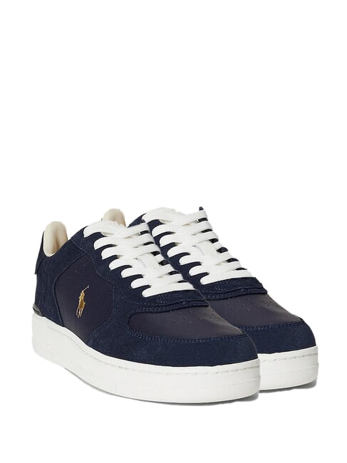 RALPH LAUREN MASTERS COURT Sneaker mit Wildledereinsätzen marine2 - Herrenschuhe
