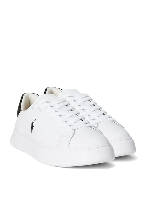 RALPH LAUREN RLITE COURT Leder-Sneakers weiß/schwarz pp - Herrenschuhe