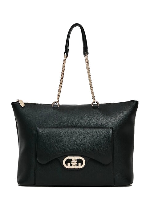 GAUDÌ ELLA Einkaufstasche mit Kettengriffen SCHWARZ - Damentaschen