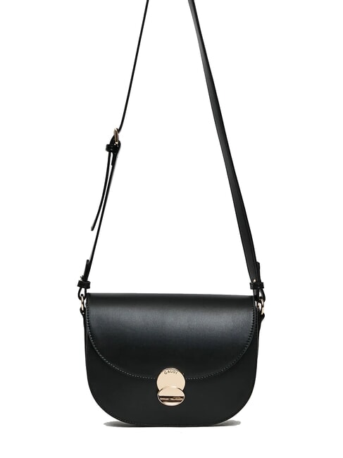 GAUDÌ EVELYN Mittelgroße Umhängetasche mit Klappe SCHWARZ - Damentaschen