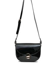 GAUDÌ EVELYN LAK Mittelgroße Umhängetasche aus Lackleder SCHWARZ - Damentaschen - 1