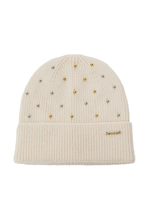 GAUDÌ ESTELLE Beanie-Mütze mit Nieten Weiß - Mützen/Hüte