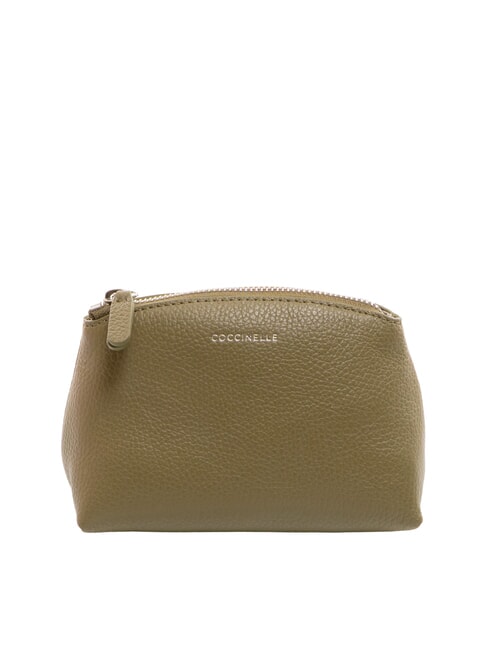 COCCINELLE AGATEA Kosmetiktasche aus Leder Lorbeergrün - Etuitaschen &amp; Necessaire