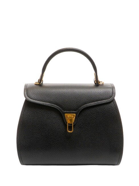 COCCINELLE MARVIN Lederhandtasche mit Schultergurt Schwarz - Damentaschen