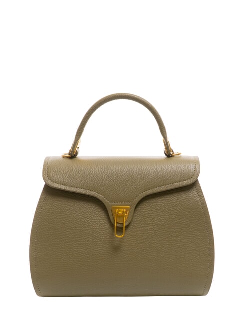 COCCINELLE MARVIN Lederhandtasche mit Schultergurt Lorbeergrün - Damentaschen