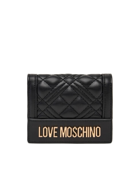 LOVE MOSCHINO QUILTED Kleine Brieftasche Schwarz - Brieftaschen Damen