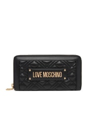 LOVE MOSCHINO QUILTED Große Geldbörse mit Rundum-Reißverschluss - Brieftaschen Damen
