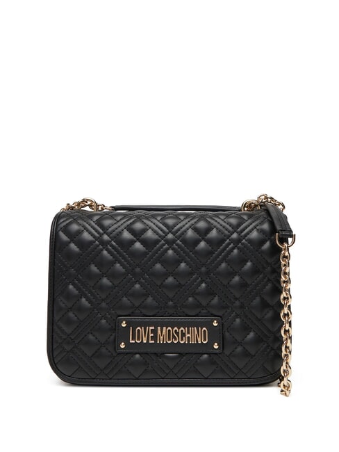 LOVE MOSCHINO QUILTED Umhängetasche mit Doppelfunktion Schwarz - Damentaschen