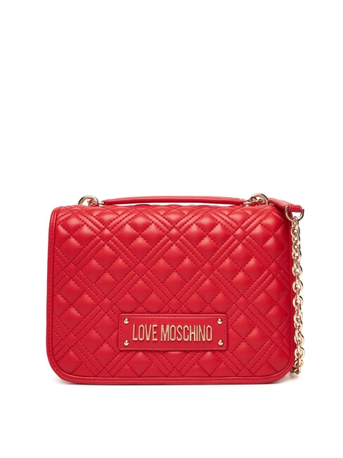 LOVE MOSCHINO QUILTED Umhängetasche mit Doppelfunktion ROT - Damentaschen