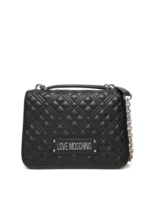 LOVE MOSCHINO QUILTED Umhängetasche mit Doppelfunktion Schwarz Schwarz - Damentaschen