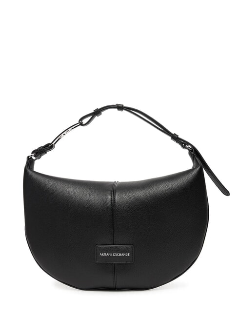 ARMANI EXCHANGE LIZ PEBBLE Mittelgroße Hobo-Umhängetasche Schwarz - Damentaschen