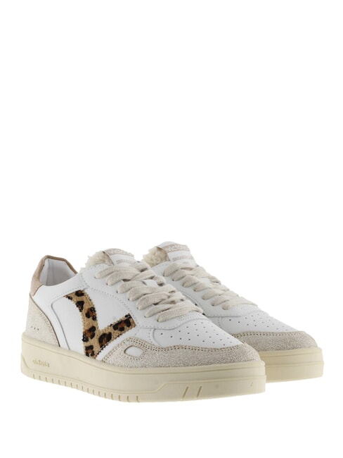 VICTORIA SEUL Damen-Sneaker mit Animalier-Logo Kamel - Damenschuhe