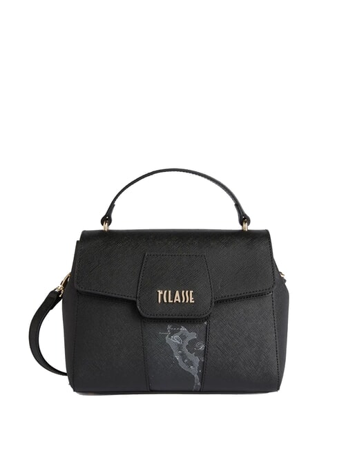 ALVIERO MARTINI PRIMA CLASSE WINDY CITY Kleine Tasche mit Geo Dark-Einsatz Schwarz - Damentaschen