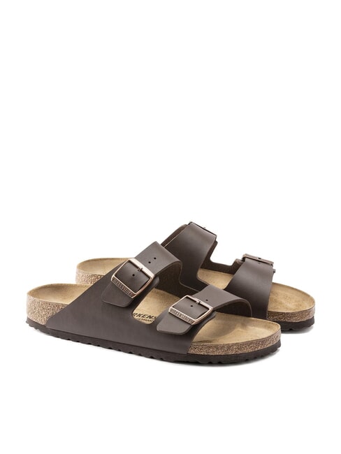 BIRKENSTOCK ARIZONA BIRKO FLOR Slipper-Sandale mit zwei Schnallen dunkelbraun - Schuhe Unisex