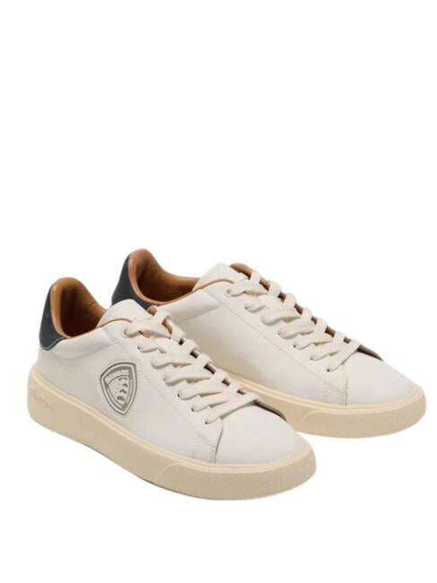 BLAUER BUCK Turnschuhe creme/marine - Herrenschuhe