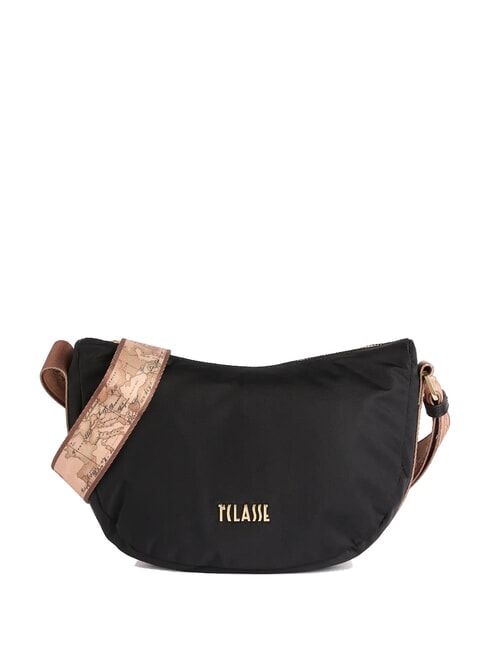 ALVIERO MARTINI PRIMA CLASSE STORMY NYLON Kleine halbmondförmige Umhängetasche Schwarz - Damentaschen