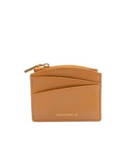 COCCINELLE ROUNDED PRINTED Kleines Kartenetui aus Leder mit Reißverschluss - Brieftaschen Damen