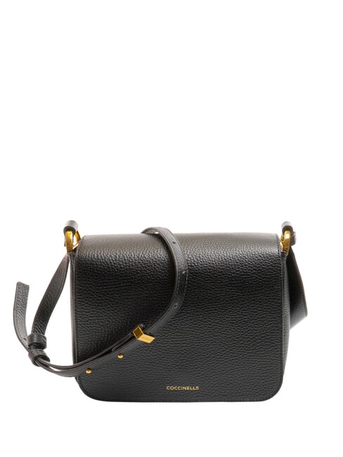 COCCINELLE ERIS Mini-Umhängetasche aus Leder Schwarz - Damentaschen