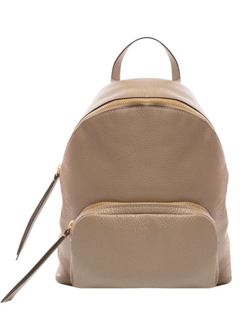 COCCINELLE JEN Runder Lederrucksack mit Tasche warmes Taupe - Damentaschen