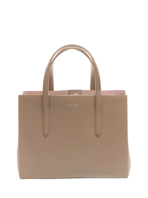 COCCINELLE SWAP Ledertasche mit Schultergurt warmes Taupe - Damentaschen