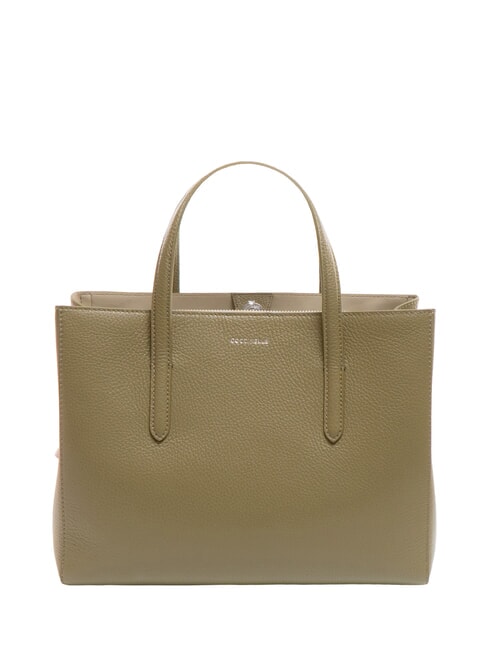 COCCINELLE SWAP Ledertasche mit Schultergurt Lorbeergrün - Damentaschen