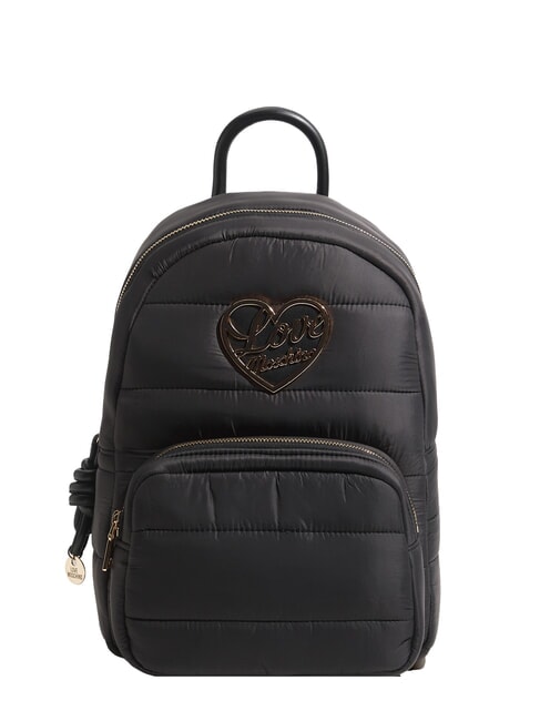 LOVE MOSCHINO AIR WAVE Puffiger Rucksack mit Tasche Schwarz - Damentaschen