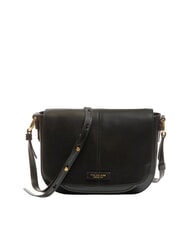 THE BRIDGE FAENTINA Gro&szlig;e Umh&auml;ngetasche aus Leder Schwarzes Gold - Damentaschen - 1