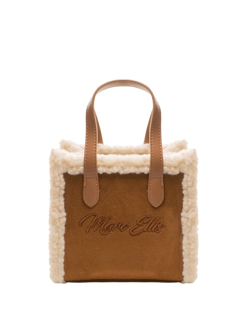 MARC ELLIS SHERPA Mini-Handtasche mit Schultergurt dunkles Leder - Damentaschen