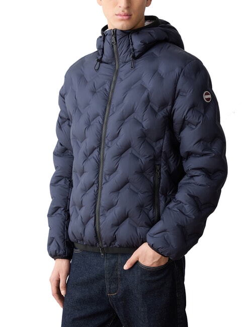 COLMAR DASHED Daunenjacke mit Kapuze Marineblau-Eis - Daunenjacken für Herren