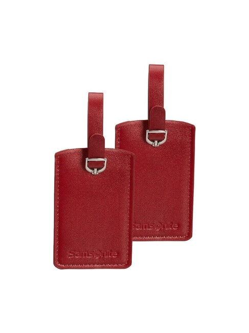 SAMSONITE  GLOBAL TRAVEL 2 Namensschilder ROT - Reisezubehör