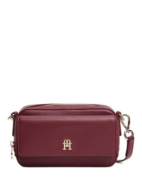TOMMY HILFIGER TH ICON Mini-Umhängetasche tiefes Rouge - Damentaschen