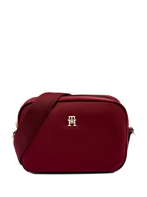 TOMMY HILFIGER POPETTE Mini-Schulterkameratasche tiefes Rouge - Damentaschen