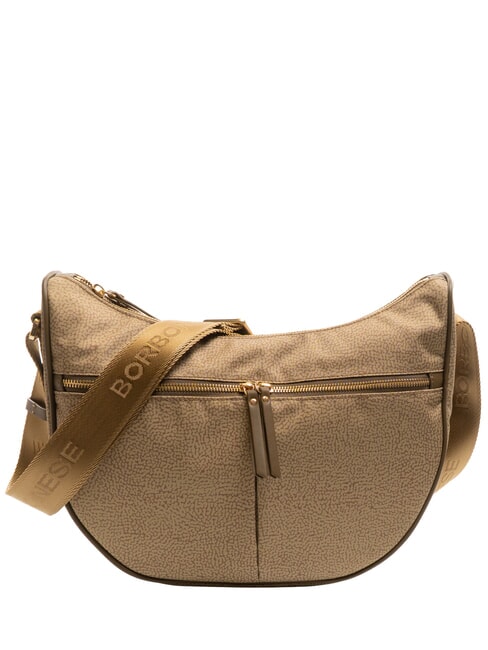 BORBONESE LUNA BAG Flexos Zip Ölgrün - Damentaschen