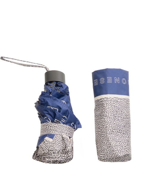 BORBONESE SUPER MINI Klappschirm klein blau/natur op - Regenschirme