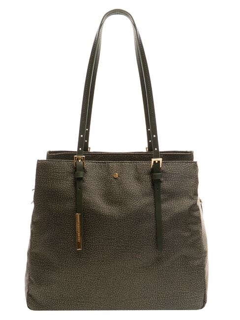 BORBONESE L'ECOLE NYLON  Umhängetasche, mit Schultergurt Lorbeer - Damentaschen