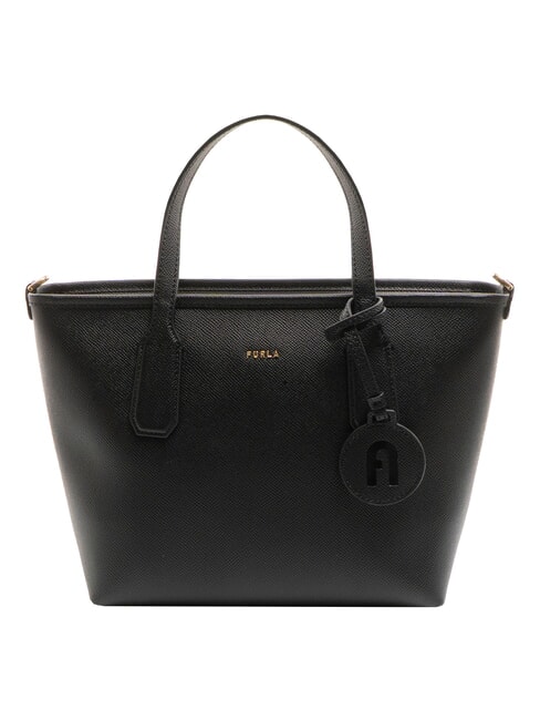 FURLA CLASSIC Handtasche, Ledershopper Schwarz - Damentaschen