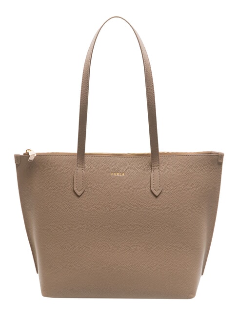 FURLA CLASSIC Shopper aus Leder Taupe - Damentaschen