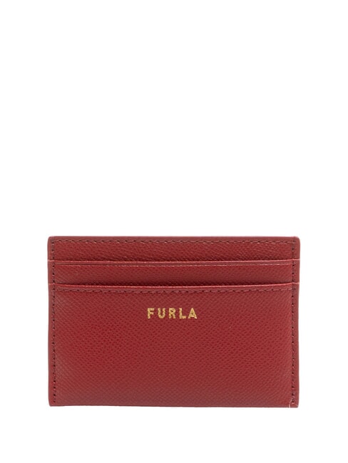 FURLA GARDENIA Kartenetui aus Leder mit Andromeda-Print Lack - Brieftaschen Damen