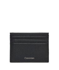 CALVIN KLEIN FOIL EMBOSS  Flaches Kartenetui aus Leder - Brieftaschen Herren
