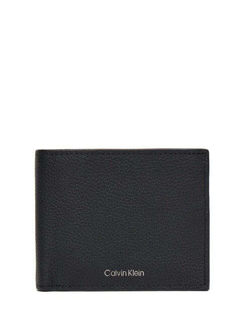 CALVIN KLEIN FOIL EMBOSS  Lederbrieftasche auf Schwarz - Brieftaschen Herren