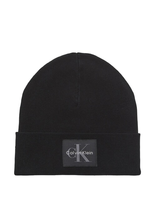 CALVIN KLEIN MONOLOGO PATCH FINE  Kappe auf Schwarz - Mützen/Hüte