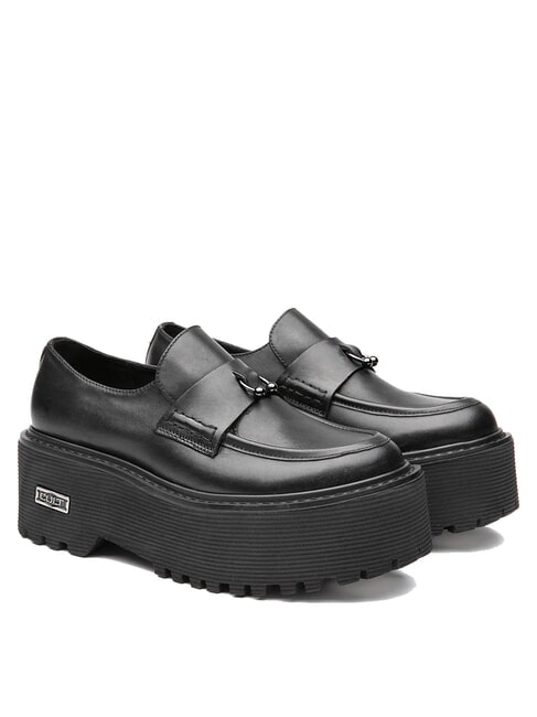 CULT AXL 4538 Leder-Loafer mit Fransen Schwarz - Damenschuhe